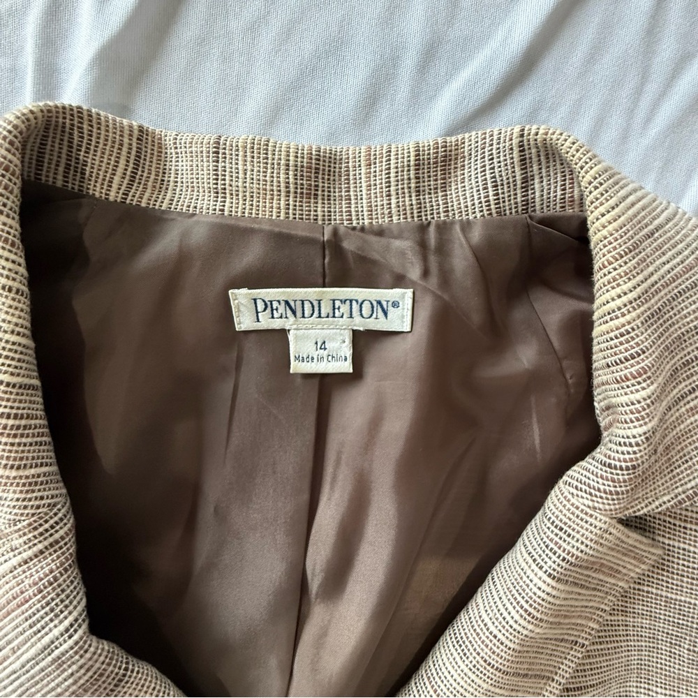 Pendleton Womens Blazer Jacket Coat Pendleton Cot… - image 7